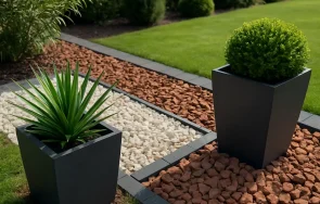 laying decorative aggregate s